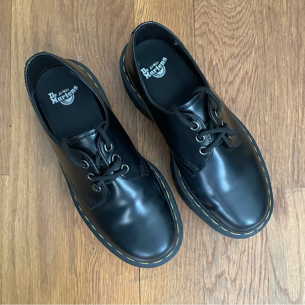 Dr Martins 1461 Quad Platform Oxfords EU38 / US7 Black - Picture 2 of 7